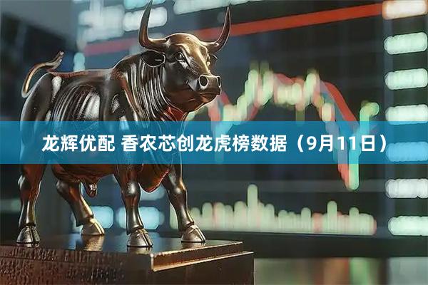龙辉优配 香农芯创龙虎榜数据（9月11日）